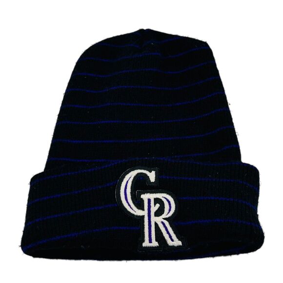 Colorado Rockies MLB Striped Beanie - Picture 1 of 3